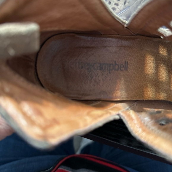 Jeffery Campbell Suede Taggart Cutout Taupe Ankle Boots - Picture 2 of 11